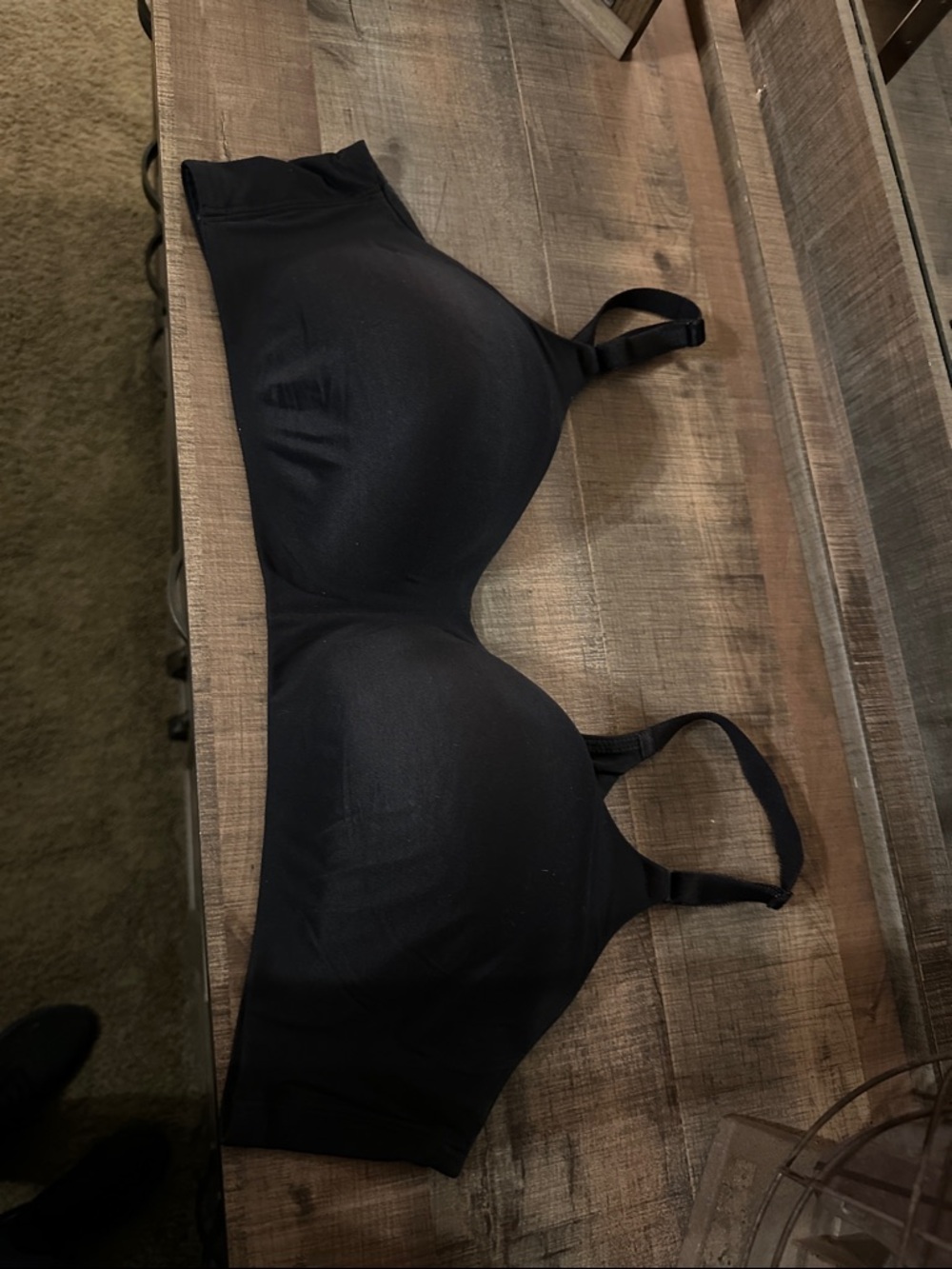 Torrid Black Seamless T-Shirt Bra - 44C
